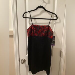 All that Jazz Red and Black Mini Dress